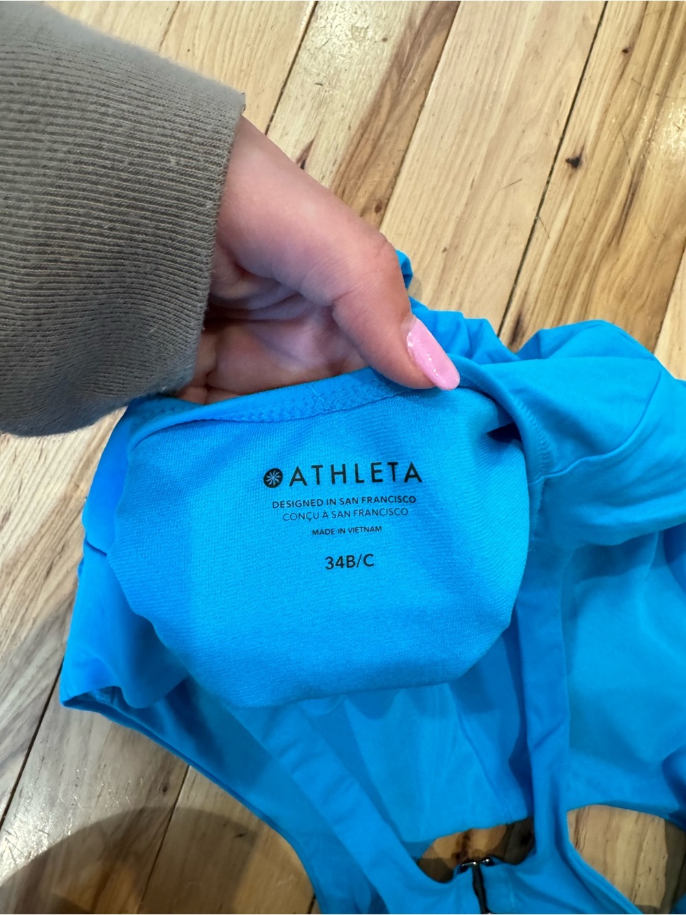 NWOT- Altheta Maldives Electric Blue High Neck Swim Tank and Bottom Size M - Picture 7 of 10